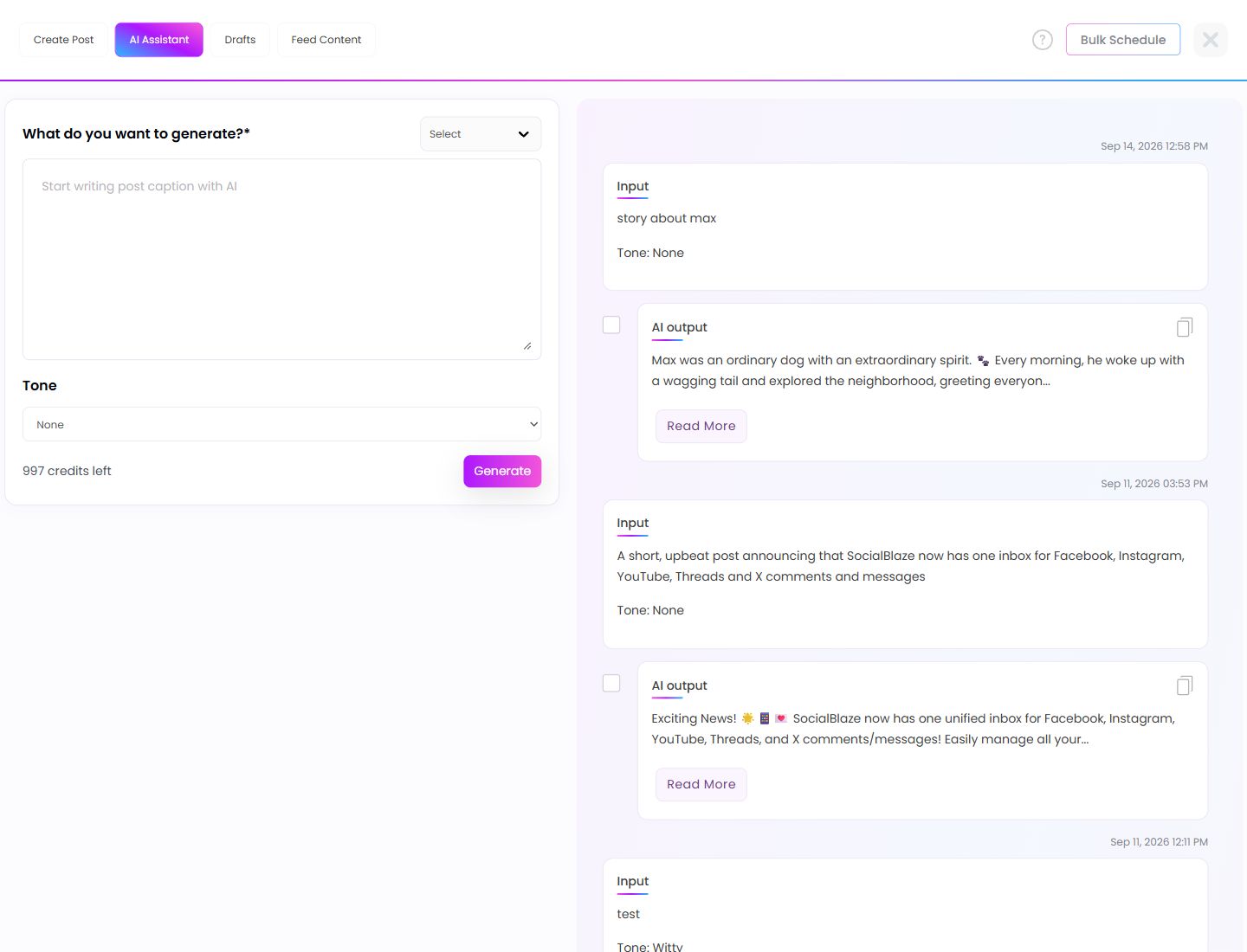 AI Assistant. Highlighted controls are explained below.